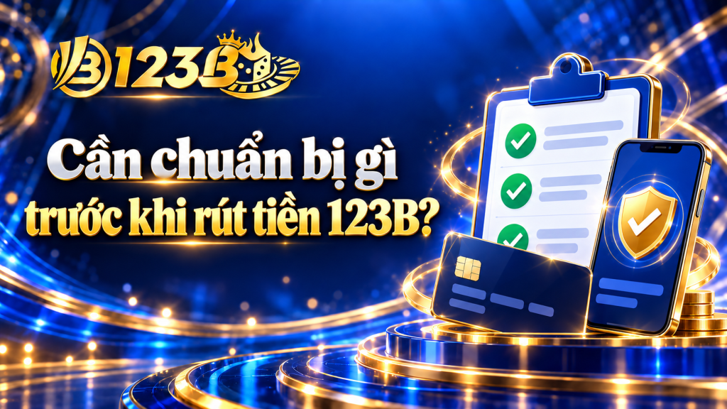 Cần chuẩn bị gì trước khi rút tiền 123B?