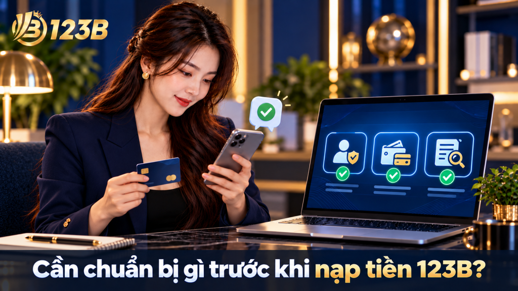 Cần chuẩn bị gì trước khi nạp tiền 123B?