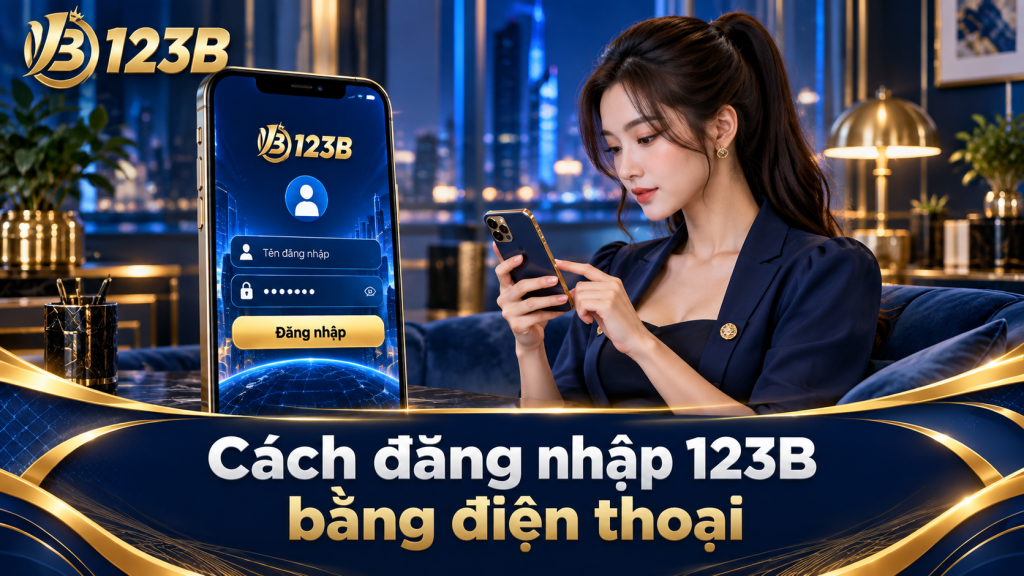 Cách đăng nhập 123B bằng điện thoại